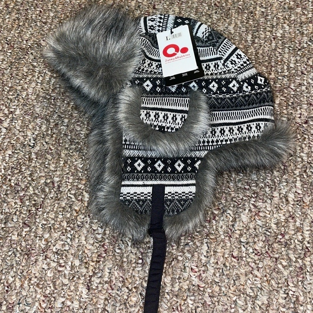 Men’s Janey&Rubbins Rassian Cossack Trooper Bomber Faux Fur Winter Ear W…